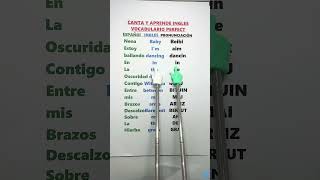 APRENDE INGLES CANTANDO VOCABULARIO PERFECT  APRENDE PRONUNCIACION Y CASTELLANO  APRENDE CANTANDO [upl. by Anasor888]