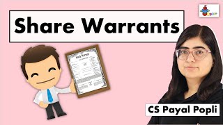 What are Share Warrants  Share Warrants Meaning  Share Warrant in Company Law [upl. by Razatlab]