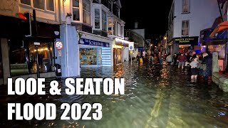 Looe amp Seaton Flood 29th October 2023 [upl. by Berry]