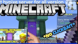 best hypixel like servers in Minecraft for pocket edition or PE [upl. by Peyton]