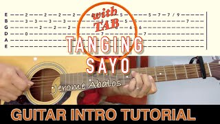 Tanging Sayo  Jerome Abalos  Guitar INTRO Tutorial with TAB  Acoustic [upl. by Yeslaehc]