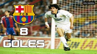 GOLES DE IVÁN ZAMORANO AL FC BARCELONA CON LA CAMISETA DEL REAL MADRID 1992  1996 [upl. by Stavro]