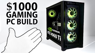 Building a 1000 budget Gaming PC 2023 [upl. by Corenda]