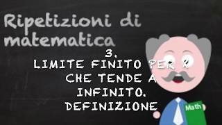 3 Limite finito per x che tende a infinito Definizione [upl. by Simara]