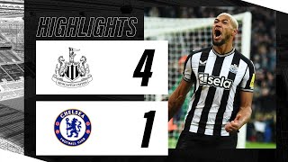 Newcastle United 4 Chelsea 1  Premier League Highlights [upl. by Coffin]