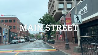 Driving around downtown Moncton New Brunswick July 2023 [upl. by Polish]