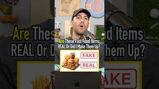 Do These FAST FOOD Items Exist Find Out shorts fastfood real fake guessinggame taste [upl. by Rehotsirk888]