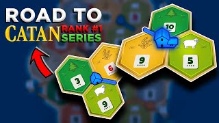 TOP 50 Catan Gameplay  Catan Pro Climbs the Ladder [upl. by Urdna]