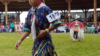 Ochapowace Powwow 2019 Jr Girls Traditional Sunday [upl. by Adnorahs]