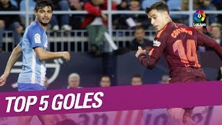 TOP 5 Goles Jornada 28 LaLiga Santander 20172018 [upl. by Tilly969]