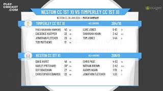 Neston CC 1st XI v Timperley CC 1st XI [upl. by Bengt]