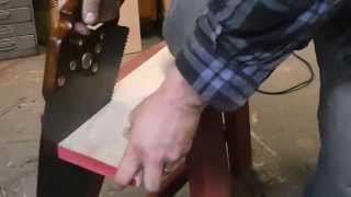 D8 Disston Thumb Hole Saw in Use [upl. by Kalasky749]