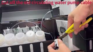 How to replace circulation pump for white ink of ACHI A3 Roll DTF printer dtfprinter [upl. by Aiyekal]