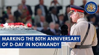 A speech by The King at the DDay National Commemoration British Normandy Memorial VersurMer [upl. by Garnette]