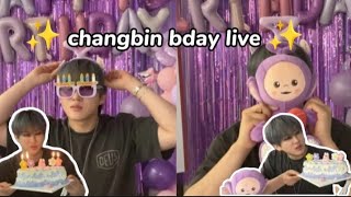 changbin birthday live 2024 [upl. by Llertac]