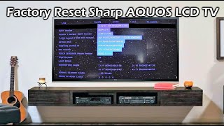 Factory Reset Sharp Aquos LCD TV  70quot [upl. by Hardej489]