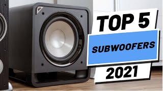 Top 5 BEST Subwoofers of 2021 [upl. by Nytsirhc908]