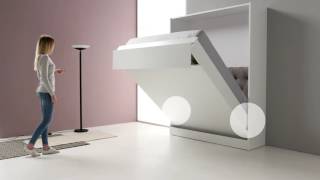 Pessotto reti  Sesamo  Motorized Murphy bed [upl. by Johnath]