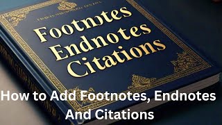 How to add Footnotes Endnotes and Citations In MS Word [upl. by Novyart165]