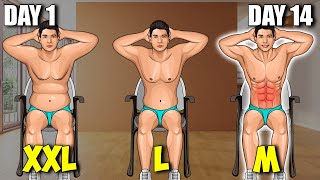 2 Week Chair Workout To Burn Side Belly Away [upl. by Segroeg595]