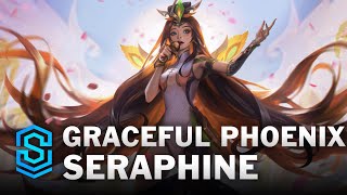 Graceful Phoenix Seraphine Skin Spotlight  League of Legends [upl. by Enaile]