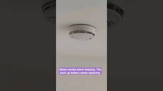 Mains smoke alarm beeping Changing the battery [upl. by Hermon705]