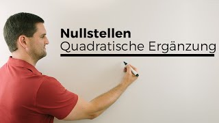 Nullstellen quadratische Gleichung lösenQuadratische Ergänzung Alternative  Mathe by Daniel Jung [upl. by Acirederf]