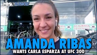 Amanda Ribas Wants Carla Esparza at UFC 300 Opens Up About Helping Troubled Youth in Brazil [upl. by Assirod144]