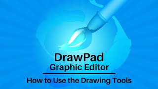 How to Use the Drawing Tools  DrawPad Graphic Editor Tutorial [upl. by Llenrev781]