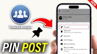 How To Pin A Post On Facebook Group  Full Guide [upl. by Rammaj]