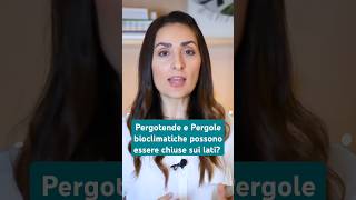 Pergotende e Pergole bioclimatiche possono essere chiuse interiordesign zeumadesign shorts [upl. by Nhabois]