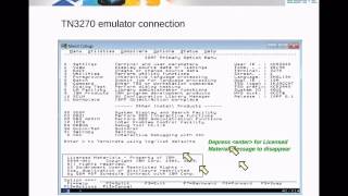 IBM Academic Initiative  Accessing zOS using TN3270 FTP and SSH  Unit 03 [upl. by Rhett916]