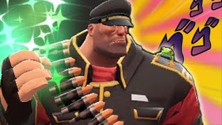 TF2 Heavys Bizarre Adventure Pyrodust Crusaders Blue Moon Cosmetic [upl. by Aicel]