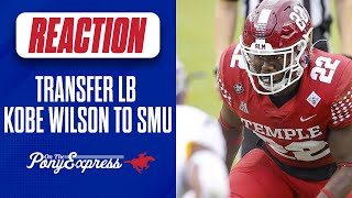 Temple transfer LB Kobe Wilson commits to SMU  Whats next for SMU in NCAA Transfer Portal window [upl. by High]