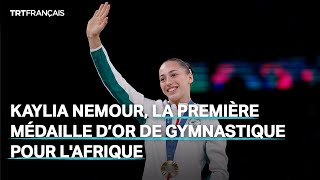 Kaylia Nemour la 1ère médaille d’or de gym d’Afrique [upl. by Anaitsirk]