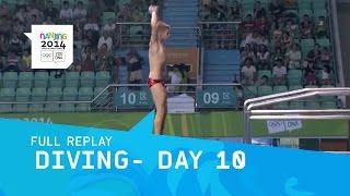 Diving Mens 10m Platform Preliminary  Full Replay  Nanjing 2014 Youth Olympic Games [upl. by Strenta]