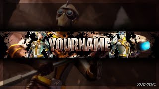 Fortnite Youtube Banner Template  Fortnite Ventura amp Venturion  Photoshop CS6 [upl. by Donoghue]