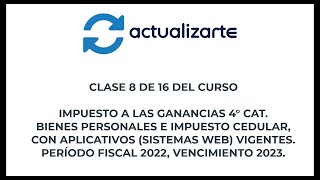 Temas de impuesto a las ganancias 4° categoría [upl. by Whitten]