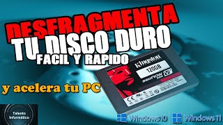 Desfragmentar Windows 10 desde CMD y mejorar el rendimiento de la PC [upl. by Notrom]