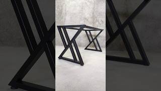 Metalworking Project  diy dining table  woodworking shorts [upl. by Cirre]