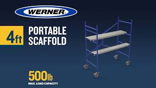 Werner Ladder  PS48 Portable Scaffold [upl. by Ytiak]