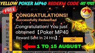 FREE FREE FIRE REDEEM CODE TODAY 7 AUGUST REDEEM CODE FREE FIRE  FF REDEEM CODE TODAY 7 AUGUST [upl. by Afinom]