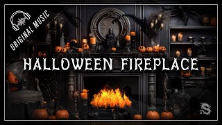 HALLOWEEN FIREPLACE Spooky amp Relaxing Instrumental Music – Perfect for Parties amp Chilling Nights [upl. by Belen509]