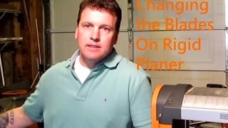 How to change planer blades  Ridgid Planer [upl. by Htes424]