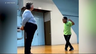 Philadelphia teacher student going viral for veggie dance battle [upl. by Garfield810]