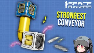 Silly Secret of Building the Strongest Ship Conveyor System Space Engineers [upl. by Winny]