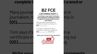 B2 First Certificate English FCE Listening Practice 2024  Part 2 fce b2first learnenglish [upl. by Nisa668]