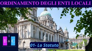 01  Lo Statuto  Ordinamento degli Enti Locali per CONCORSI  Dlgs 2672000 TUEL [upl. by Eri]