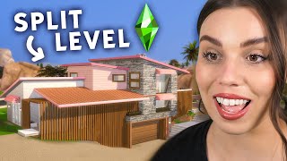 I tried to build a split level home in The Sims 4 🩷 [upl. by Eremahs]