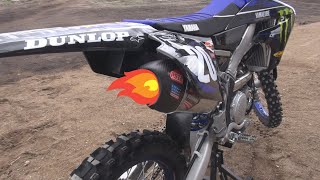 2021 Yz250f Yoshimura Rs12 Full System Raw Sound [upl. by Enak873]